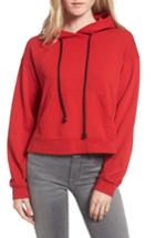 Women's Hudson Jeans High/low Hoodie - Red