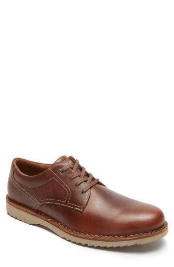 Men's Rockport Cabot Plain Toe Derby .5 W - Brown