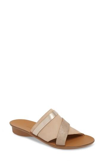 Women's Paul Green 'bayside' Leather Sandal Us/ 2.5uk - Beige