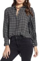 Women's Something Navy Full Sleeve Flannel Shirt - Grey