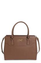 Salvatore Ferragamo Beky - Large Leather Tote - Brown