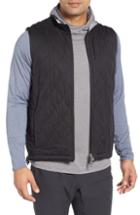 Men's Peter Millar Deuce Regular Fit Reversible Quilted Vest, Size - Black