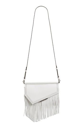 Kendall + Kylie Ginza Leather Crossbody Bag - White