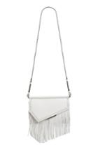 Kendall + Kylie Ginza Leather Crossbody Bag - White