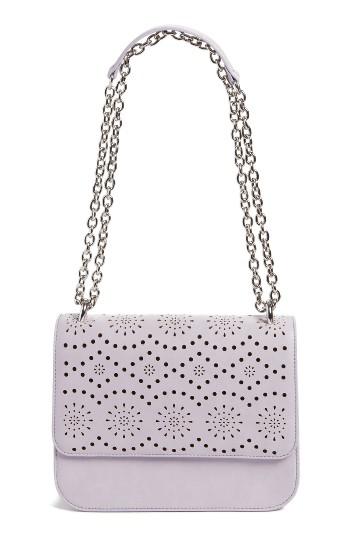 Chelsea28 Dahlia Perforated Faux Leather Shoulder Bag - Purple