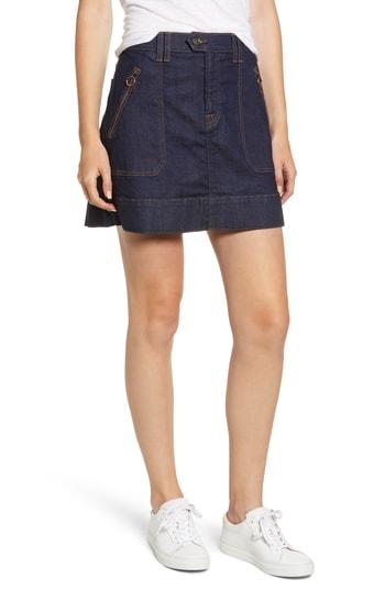 Women's 7 For All Mankind Utility Miniskirt - Blue