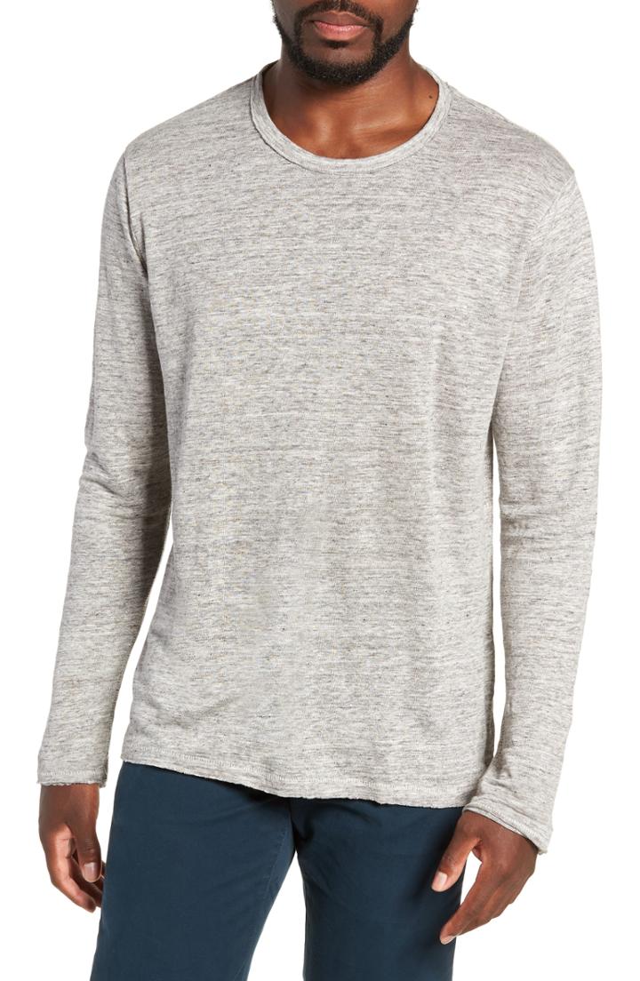 Men's Rag & Bone Owen Linen Long Sleeve T-shirt