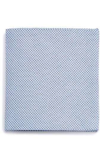 Men's Nordstrom Men's Shop The Perfect Pre-folded Pocket Square, Size - Blue