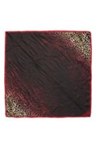 Women's Vince Camuto Ombre Leopard Silk Square Scarf, Size - Red