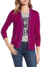 Women's J.crew 'harlow' Cardigan, Size - Purple