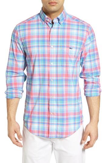 Men's Vineyard Vines Bridgehampton Plaid Performance Sport Shirt