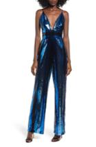 Women's Wayf Sibyl Sequin Jumpsuit - Blue