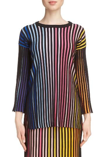 Women's Kenzo Stripe Rib Knit Sweater - Pink
