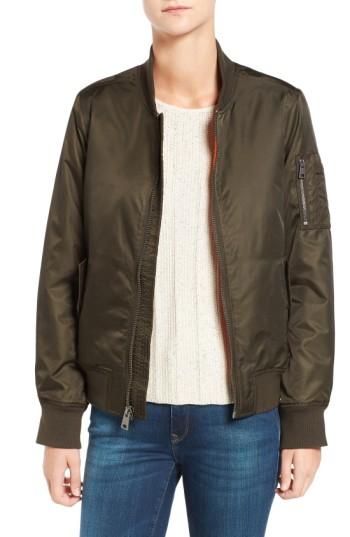 Women's Levi's Ma-1 Bomber Jacket - Green
