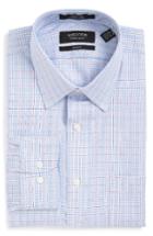 Men's Nordstrom Men's Shop Trim Fit Non-iron Plaid Dress Shirt .5 32/33 - Purple