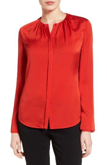 Women's Boss Banyra Stretch Silk Blouse