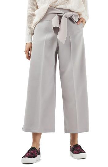 Women's Topshop Belted Wide Leg Trousers