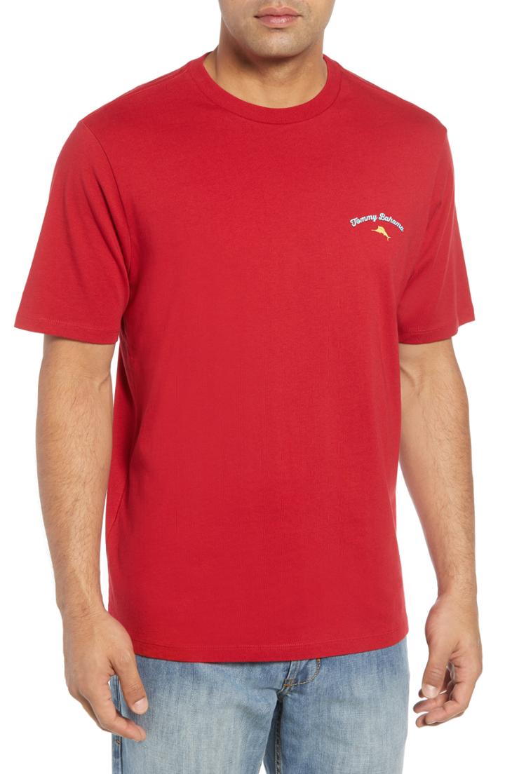 Men's Tommy Bahama It's Glow Time T-shirt, Size - Red