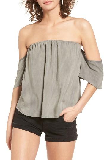 Women's Sun & Shadow Off The Shoulder Washed Top