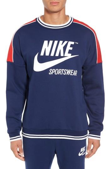 Men's Nike Nsw Archive Sweatshirt - Blue