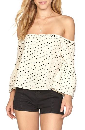 Women's Amuse Society Chapelle Off The Shoulder Top - Beige