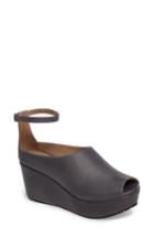 Women's Chocolat Blu Walter Ankle Strap Wedge Sandal .5 M - Blue
