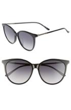 Women's Bottega Veneta 57mm Cat Eye Sunglasses - Black