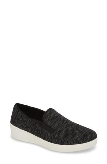 Women's Fitflop Superskate(tm) Uberknit(tm) Loafer M - Black