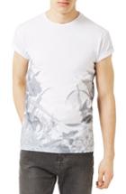 Men's Topman Floral Print T-shirt - White
