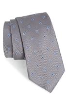 Men's Nordstrom Men's Shop Dazzle Neat Silk Tie, Size - Black