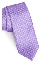 Men's Nordstrom Men's Shop Lucent Geometric Silk Tie, Size - Purple