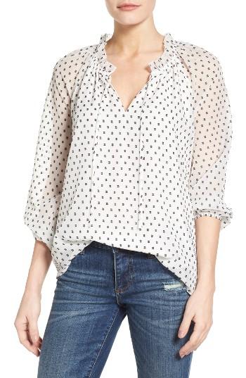 Women's Nydj Clipped Jacquard Blouse