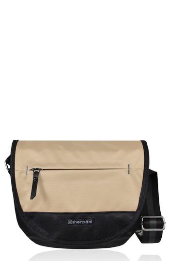 Sherpani Milli Water Resistant Rfid Picket Messenger Bag - White