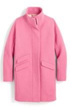 Women's J.crew Stadium Cloth Cocoon Coat - Pink