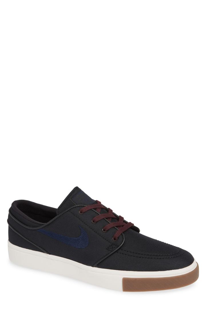 Men's Nike Zoom - Stefan Janoski Sb Canvas Skate Shoe M - Black