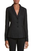 Women's Armani Jeans Side Pleat Blazer - Black