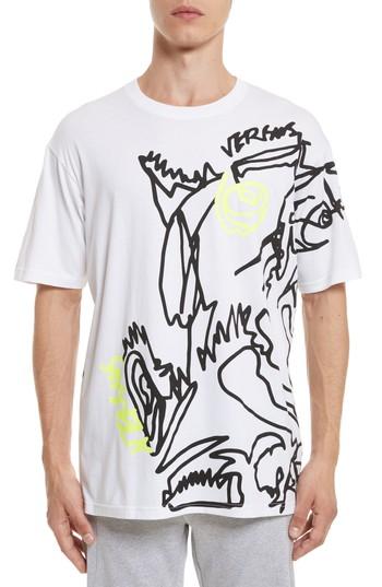 Men's Versus By Versace Scribble Print T-shirt - White