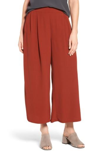 Women's Eileen Fisher Wide Leg Pants, Size - Red