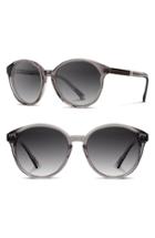 Women's Shwood 'bailey' 53mm Polarized Sunglasses - Smoke/ Ebony/ Grey Polar