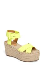 Women's Marc Fisher Ltd 'randall' Platform Wedge M - Yellow