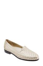 Women's Trotters Liz Woven Loafer Flat M - Beige