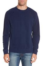 Men's Nordstrom Men's Shop Pique Sweatshirt, Size - Blue