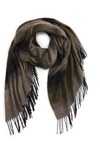 Men's Topman Diego Blanket Scarf, Size - Green