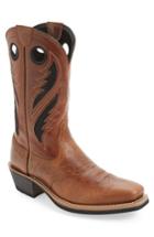 Men's Ariat Heritage Roughstock Venttek Cowboy Boot .5 W - Brown