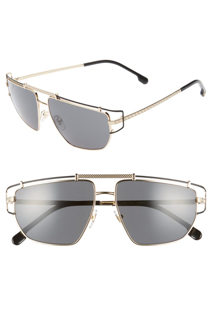 Men's Versace Navigator 57mm Sunglasses - Gold