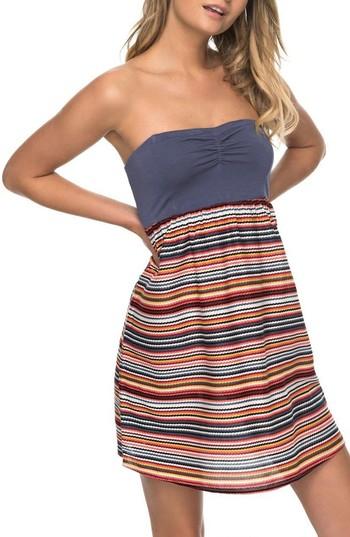 Women's Roxy Ocean Romance Strapless Dress - Red