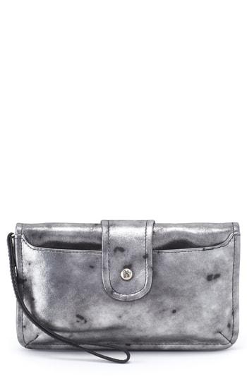 Women's Hobo Galaxy Leather Wristlet - Grey