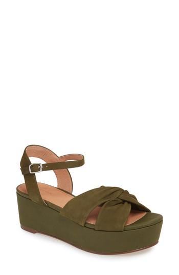 Women's Caslon Ryder Platform Sandal M - Green