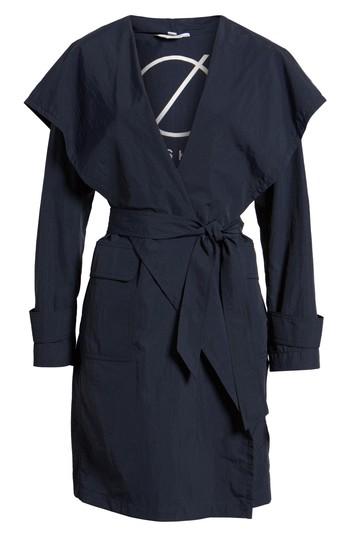Women's Sosken Flo Packable Hooded Raincoat - Blue