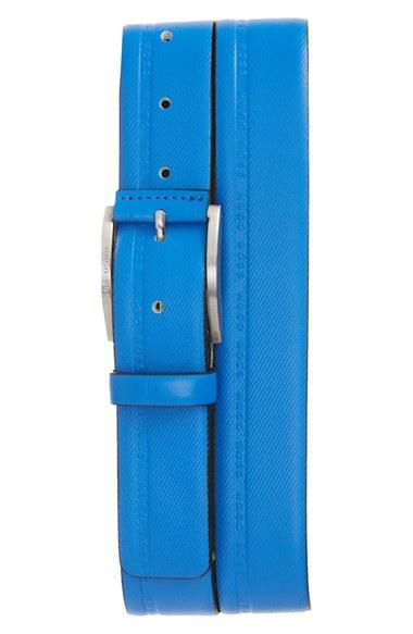 Men's Boss 'tymos' Logo Embossed Leather Belt